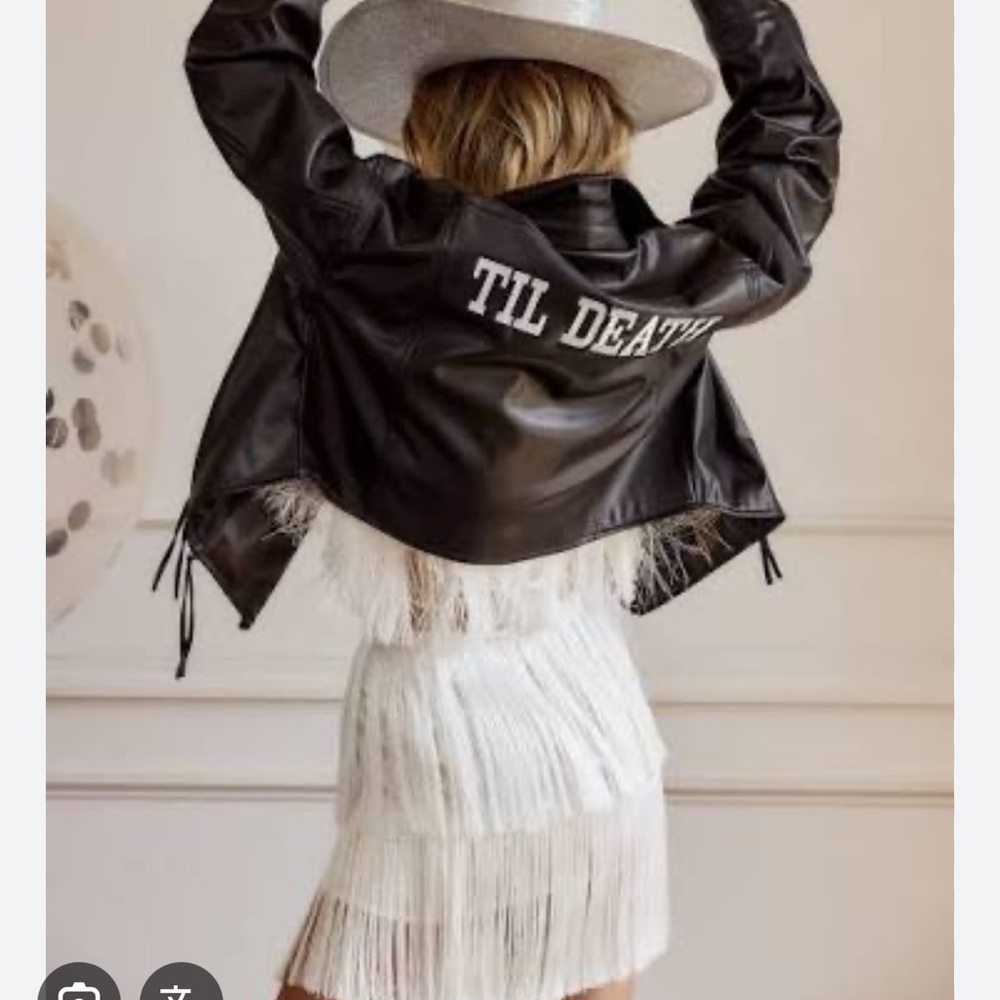 'Til Death Black Vegan Leather Jacket